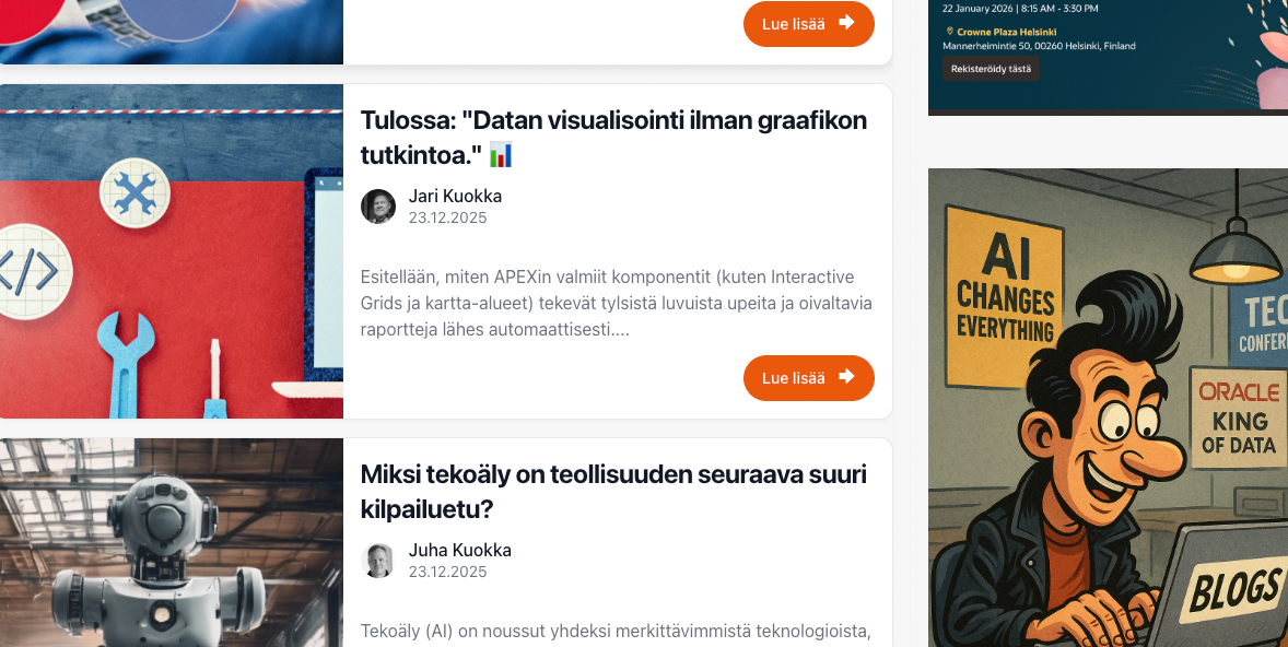 Blogimme - muista seurata meitä